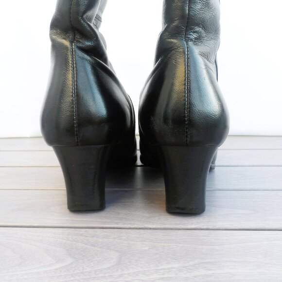 Winter genuine leather boots with sheepskin lining - Size 8 - Picture 8 of 14